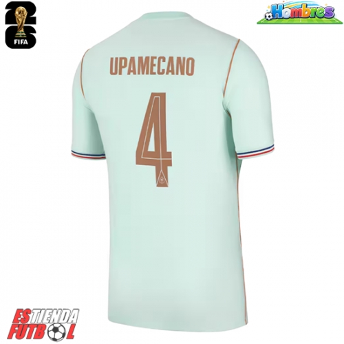 Francia Dayot Upamecano #4 Segunda Equipación Mundial 2026 Manga Corta